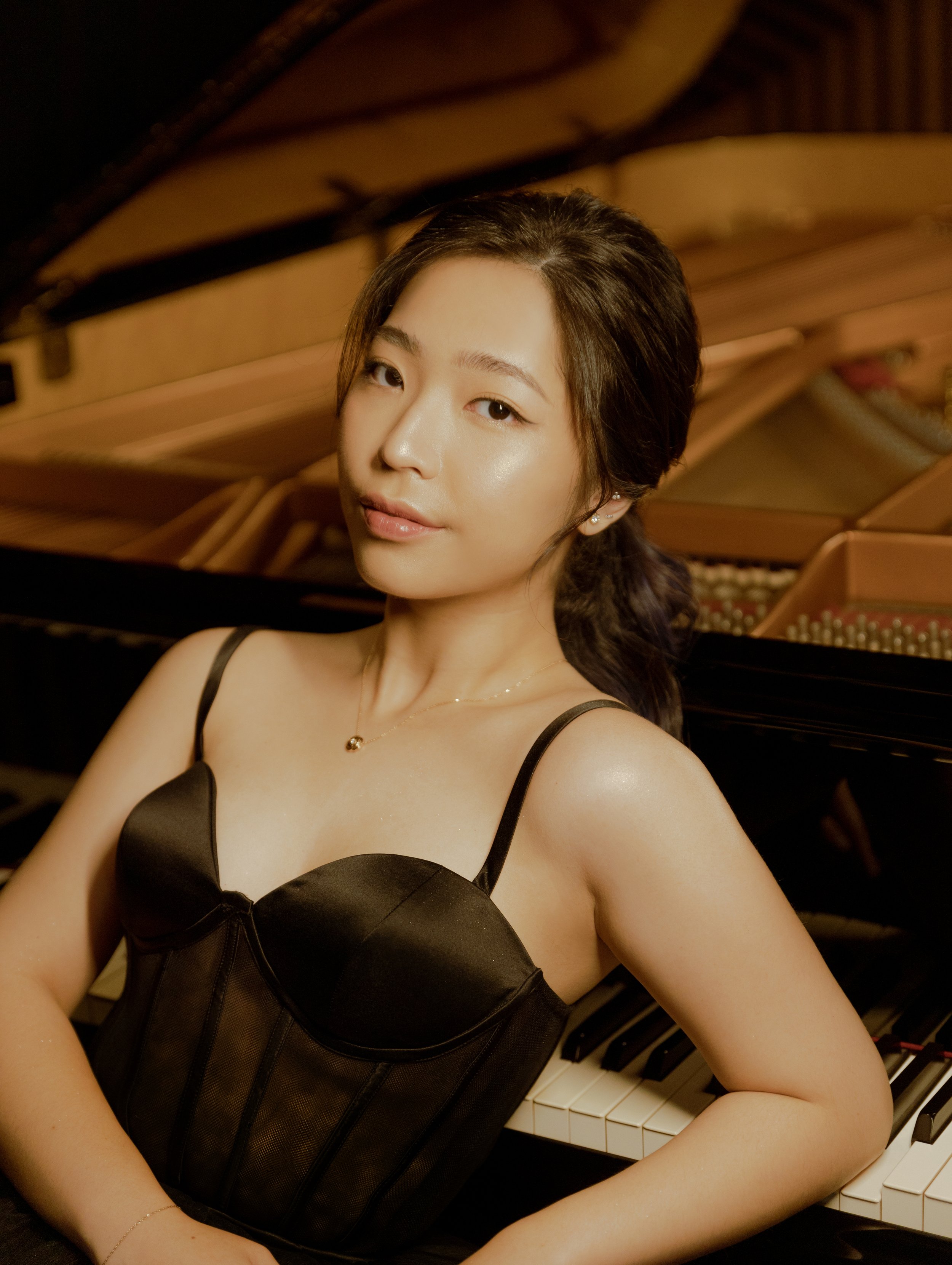 Sally Yapto at the piano